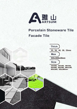Artsum Porcelain Stoneware Tile, Facade Tile